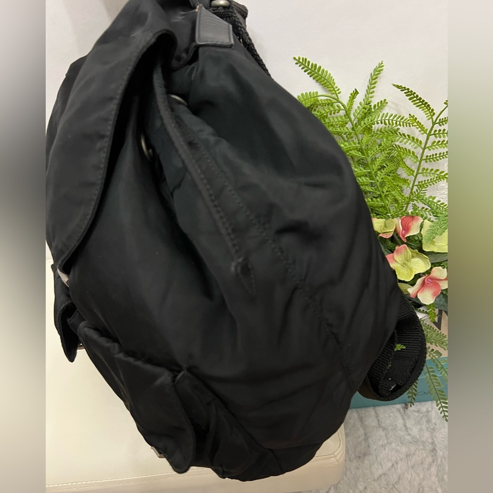 Prada Black Vela Nylon Zainetto Backpack Bag - Picture 6 of 14